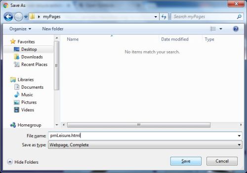 the grid builder page save dialog